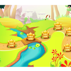 The field of passing levels for MOB. The Games — example of a freelancer's portfolio in the category Vector graphics