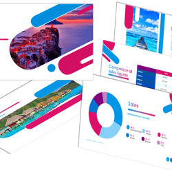 Отчетная презентация для туристического агенства — przykładowe portfolio freelancera w kategorii Opracowanie prezentacji