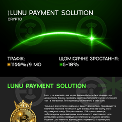 Lunu Crypto: 1100% traffic in 9 months, 5-10% monthly growth — example of a freelancer's portfolio in the category Search Engine Optimization (SEO)
