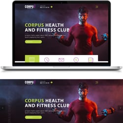 Corpus Fitness Club — пример работы портфолио фрилансера в категории Дизайн сайтов