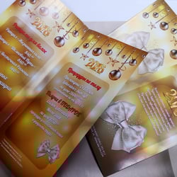 New Year Ark Spa Cosmetology Flyer — przykładowe portfolio freelancera w kategorii Projektowanie dla poligrafii