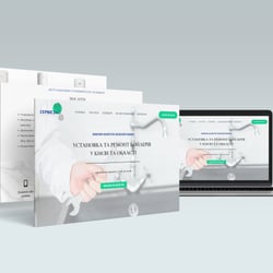 Landing dla usług sanitarnych i sprzedaży boilerów — przykładowe portfolio freelancera w kategorii Kompleksowe prace nad stroną internetową