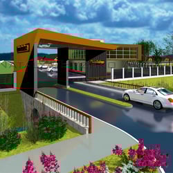 Project of the External Group in the Country Village — example of a freelancer's portfolio in the category Architectural design