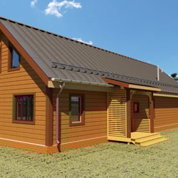Dom w stylu skandynawskim — przykładowe portfolio freelancera w kategorii Projekty architektoniczne
