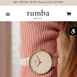 The RumbaTime — example of a freelancer's portfolio in the category HTML and CSS