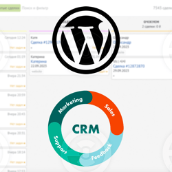 Integration of the site with CRM — example of a freelancer's portfolio in the category Web programming