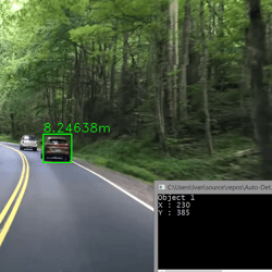 OpenCV car detector and distances to them. — example of a freelancer's portfolio in the category C and C++