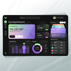 Dashboard | My Wallet — example of a freelancer's portfolio in the category Interface Design (UI/UX)