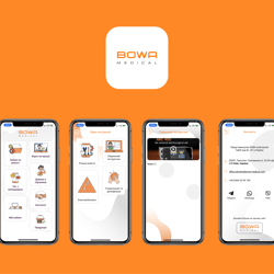 Bowa medical - приложения для компании из Германии — przykładowe portfolio freelancera w kategorii Programowanie na iOS (iPhone i iPad)