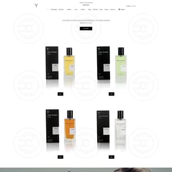Strona internetowa YY Perfumes — przykładowe portfolio freelancera w kategorii Programowanie stron internetowych
