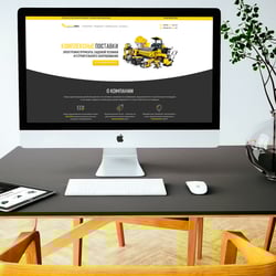 Power Tools Company Landing Page — przykładowe portfolio freelancera w kategorii Kompleksowe prace nad stroną internetową