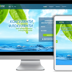 Разработка лендинга для компании КеХим — приклад роботи портфоліо фрілансера в категорії Веб-програмування