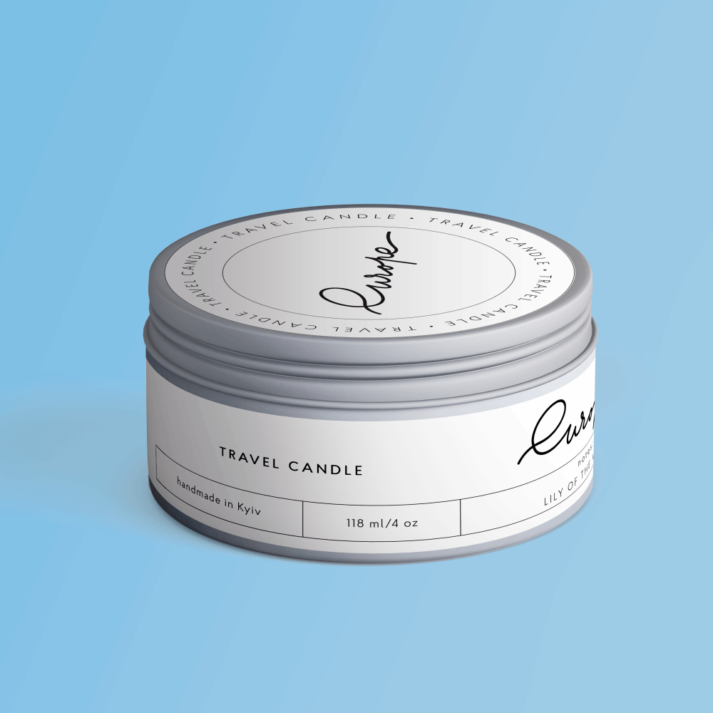 Разработка этикетки Travel Candle — пример работы портфолио фрилансера в категории Дизайн упаковки