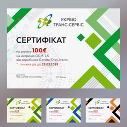 Сертификат производителя пеллетного оборудования — пример работы портфолио фрилансера в категории Полиграфический дизайн