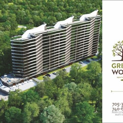 Полиграфия и наружная реклама для GREENWOOD — приклад роботи портфоліо фрілансера в категорії Зовнішня реклама
