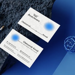 Business card — example of a freelancer's portfolio in the category Business Card Design