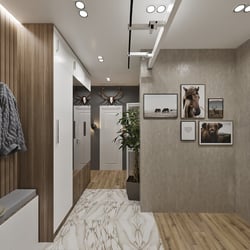 Design of the corridor in the apartment — example of a freelancer's portfolio in the category Interior design