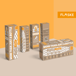 Concepts of steel bottle packaging — example of a freelancer's portfolio in the category Print design
