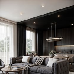 Design and visualization of the living room — example of a freelancer's portfolio in the category Interior Design