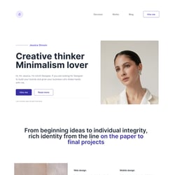 Creative — пример работы портфолио фрилансера в категории HTML и CSS верстка
