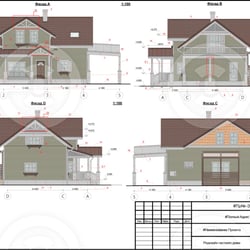 Dom w Estonii. Rysunki — przykładowe portfolio freelancera w kategorii Projekty architektoniczne
