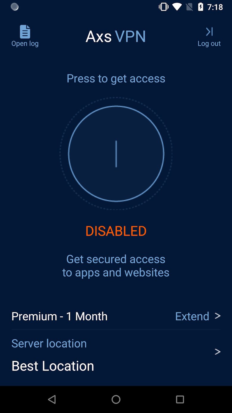 The Axs VPN – freelancer portfolio work