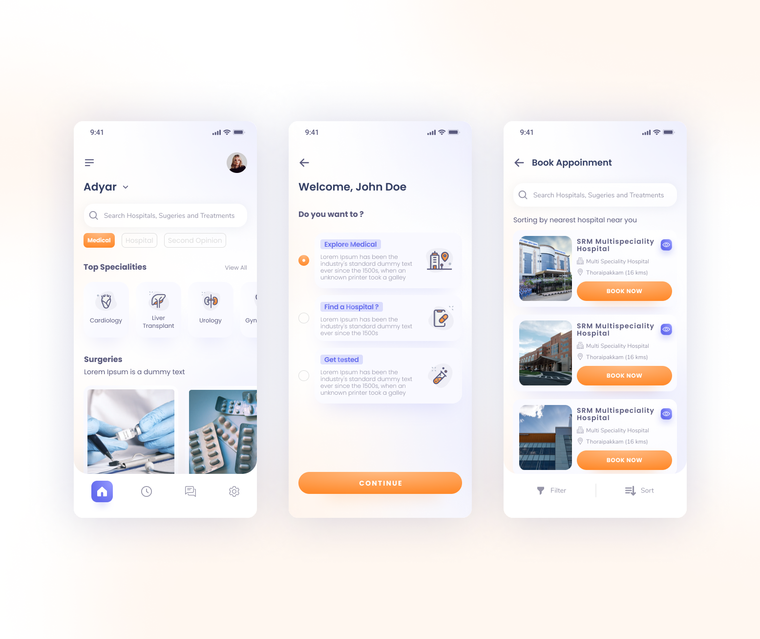 Medicine UI/UX App Design β work from freelancer's portfolio Dasha ...