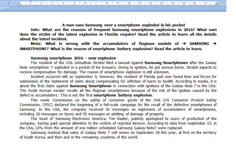 Английский копирайт – работа из портфолио фрилансера В'ячеслав | пример ...