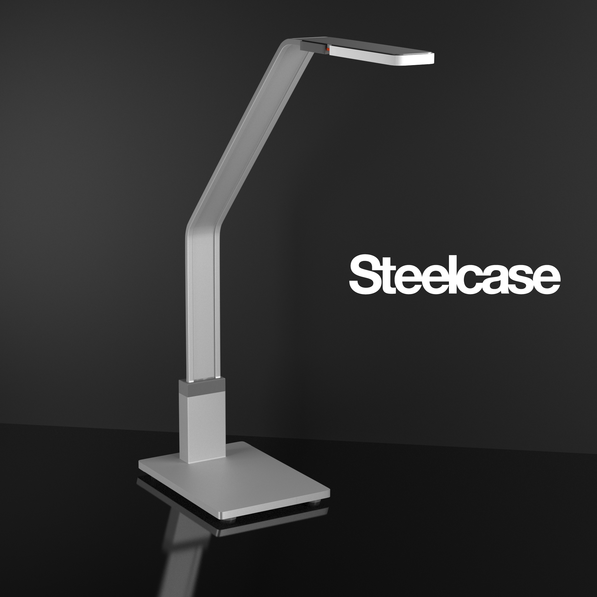 Steelcase SOTO LED table lamp work from a freelancer