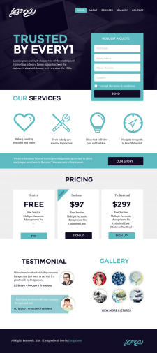 Landing page