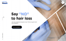 Landing page для компании Microskalp