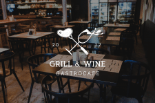 Логотип для GRILL & WINE