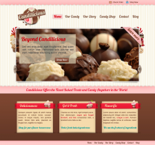 WEB-design for cake