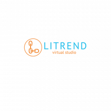 Логотип виртуальная веб-студия "Litrend"