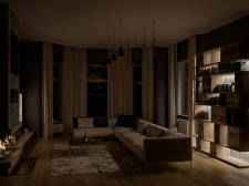 Eclectic loft. Living room
