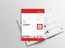 Верстка каталога компании Wizard
