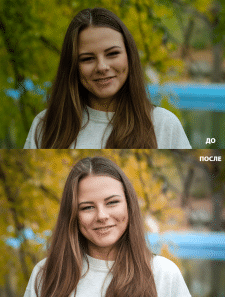 Пример цветокоррекции и ретуши До/После 9