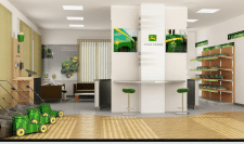 Визуализация фирменного отдела John Deere
