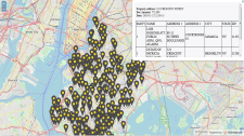 Scraping and displaing data on a map