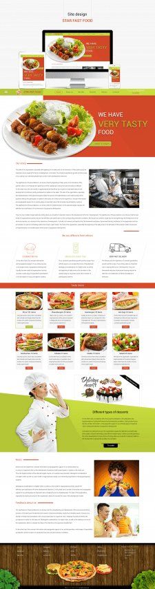 Site design STAR FAST FOOD