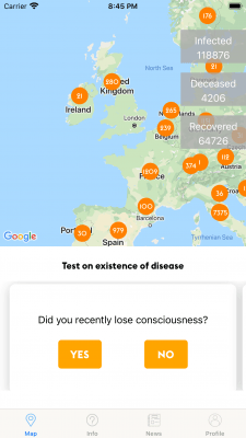 CoronaVirus monitor
