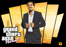 Портрет в стиле GTA