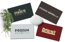 PODIUM Marbella. Фирменный стиль