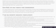 Euro-Bud: текст для главной