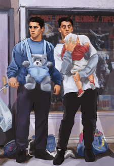 Friends. Joey and Chandler