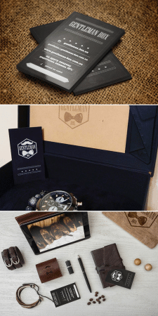 визитки для Gentleman box