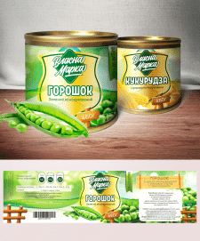Дизайн этикетки консервированной продукции