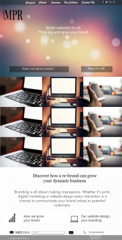 Home page  website for the customer with Israel