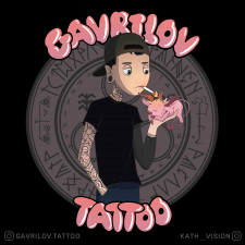 Sticker for GavrilovTattoo