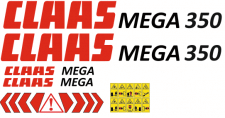Наклейки на комбайн Claas Mega